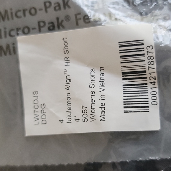 NWT 💎Lululemon Align HR Short 4" Diamond Dye Pitch Grey Size 2, 4 and 6 💎 - Picture 12 of 13